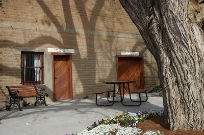 The Government Office entrance on the historic Adobe Cellar.